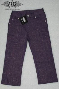 RSB ROCK STAR BABY SCHÖNE KINDER HOSE KIDS GLITTER LILA Gr. 2-4 J NEU 08-47 /B43 - Picture 1 of 1