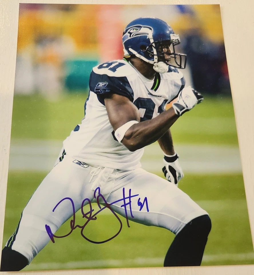 Certificado de autenticidade Nate Burleson Seattle Seahawks Vikings Nevada autografado 8x10 - Imagem 1 de 1
