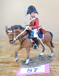 delPrado Pewter soldier- Napoleonic war era- Officer British 5th Dragoons guards - Picture 1 of 5