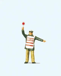 Preiser 28012 Polizist mit Warnweste Spur H0 neu - Bild 1 von 1