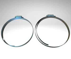 Paar HI-GRIP SS Schneckenantrieb Klemmen 170-200 mm Innendurchmesser 13 mm Band Sechskant/Schlitz HGS200BP - Bild 1 von 2