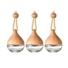 3 Pcs Car Interior Hanging Fragrance Oil Diffuser Bottle Air Freshener Container