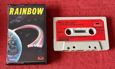 RAINBOW - CASSETTE TAPE WITH PAPER LABELS - DOWN TO EARTH - Image 1 of 4