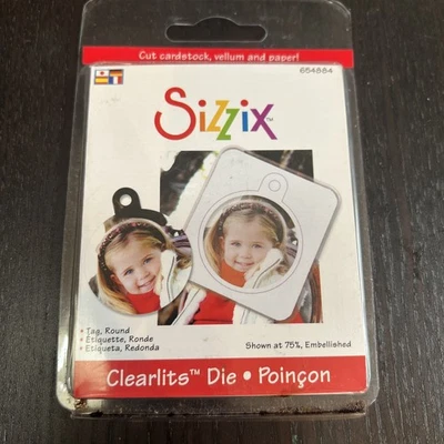 Sizzix Clearlits (654884) Tag Round Die Compatible With Sizzix Sidekick - Image 1 of 3