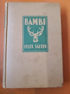 Vintage 1929 Bambi Book by Felix Salten Hardcover Good Condition - Imagen 1 de 11