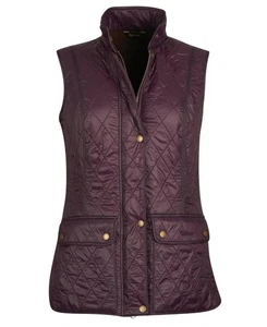 Barbour Wray Gilet Black Cherry Vest US 10 UK 14 - Picture 1 of 8