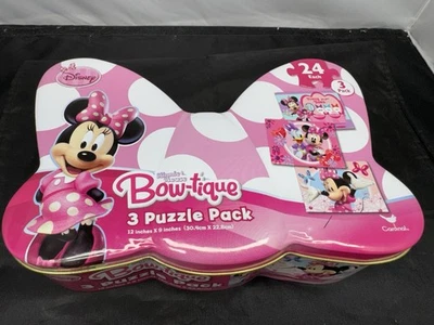Confezione Puzzle Bow-tique Disney Jr. 3 puzzle. Cardinale.  12 x 9 pollici  Pratico arco  - Immagine 1 di 4