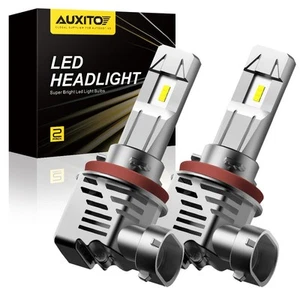2X AUXITO H8 H11 LED Headlight Bulbs Kit High Low Beam 6500K Xenon White M3 EXF - Picture 1 of 8