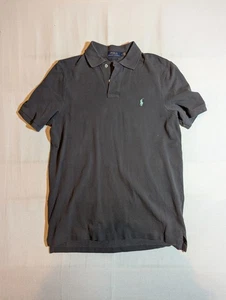 Polo Ralph Lauren Hemd Herren Medium Polo Classic Fit Pony Logo Schwarz 100% Baumwolle - Bild 1 von 10