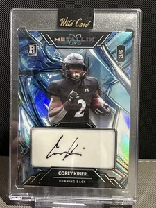 Corey Kiner 2025 Wild Card Metallix #WMGA-CK WILDGLASS /6 Auto - Picture 1 of 2