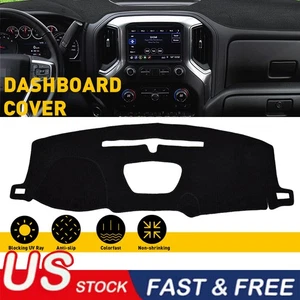 Dash Cover Mat Dashmat Dashboard Cover For 2019-2021 Chevy Silverado/GMC Sierra - Picture 1 of 11