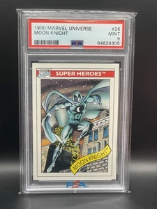 1990 Impel Marvel Universe #26 Moon Knight Rookie PSA MINT 9 - Picture 1 of 2