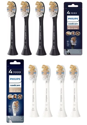 Cepillos Sonicare A3 Premium de Philips: 4x/8x HX9094/11 en blanco y negro - Imagen 1 de 3