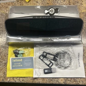 HD MIRROR CAM With Screen And Rotating 360 Dash cam For Front & Rear View Great! - Picture 1 of 6