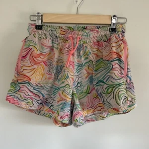 Athleta Girl All Play 3" Short Girls Sz XXL 16 Field Day Abstract Multi Athletic - Picture 1 of 9