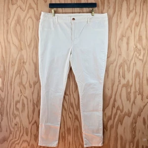 American Eagle Jeans Super Super Stretch White Jeggings Size 18 Casual Resort - Picture 1 of 13