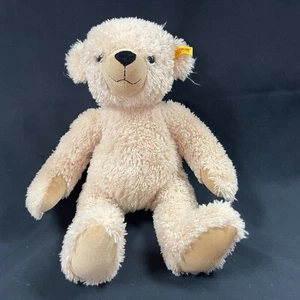 Steiff Teddy Bear Plush Stuffed Animal Toy Light Beige Intacted Ear Tag 16” - Picture 1 of 6