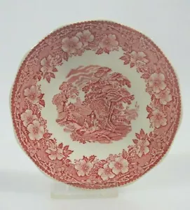Enoch Wedgwood Woodland Rot Untertasse Tunstall Keramik England Dm 14,5 cm mehr - Bild 1 von 5