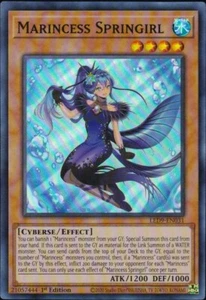 YuGiOh 1st Edition Marincess Springirl Super Rare LED9-EN031 - Picture 1 of 1