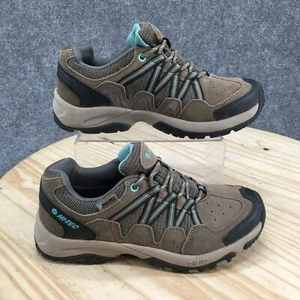 Hi Tec Sneakers Womens 7.5 Florence Waterproof Hiking Low Sneakers Brown Suede - Picture 1 of 15