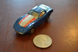 VINTAGE 1970s YATMING #1080 BLUE CHEVY CORVETTE STINGRAY DIECAST 1:64 HONG KONG - Picture 1 of 6