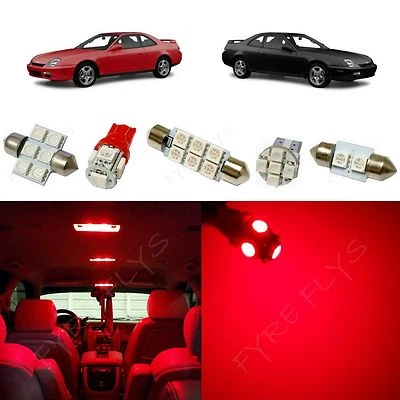 8x Kit paquete interior luces LED rojas para Honda Prelude HL1R 1997-2001 Foto 1 de 4