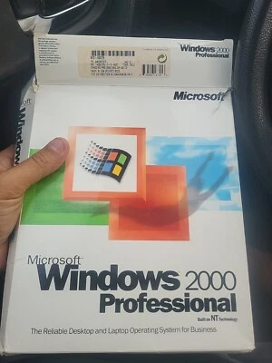 Microsoft 2000 Professional (Retail (License + Media)  - box distressed - Image 1 of 4