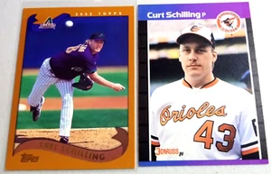 2002 Topps Promotional Card Curt Shillings P3&1989 Donruss Rookie Card - Picture 1 of 19