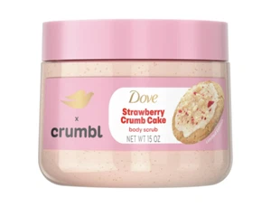 Colomba X Crumbl Body Scrub Fragola Crumb Cake NUOVO 15 oz edizione limitata - Foto 1 di 3