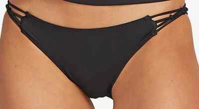 Volcom Black Simply Solid Full Bikini Bottom Junior's Size M L41957 - Image 1 of 2