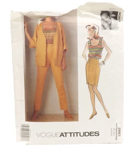 Vogue 2687 Rebecca Moses Jacket Panel Skirt Pants Size 14 16 18 Sewing Pattern - Picture 1 of 4