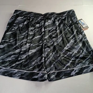 AND1 Offense Athletic Gym Shorts Men’s 3XL XXXL Gray Black Camouflage 8" Inseam - Picture 1 of 6