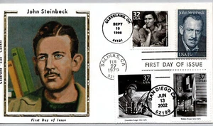 #1773 JOHN STEINBECK #3649l DOROTHEA LANGE 3185m GREAT DEPRESSION NAKANO PERFINS - Picture 1 of 1