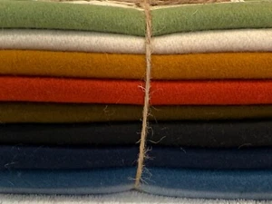 Hancock Fabrics Wool For Appliqué 9 Civil War Color ea 9x27 Penny Rug Bundle Lot - Picture 1 of 6