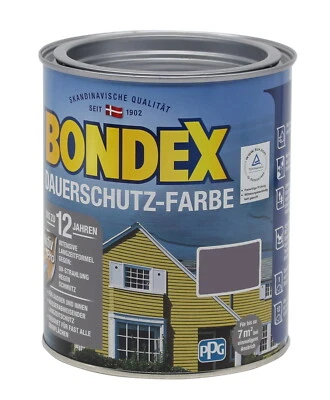 Bondex Dauerschutzfarbe taupe (montana) 0,75L Wetterschutzfarbe Holzfarbe - Bild 1 von 4