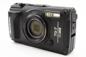 Cámara digital compacta OM SYSTEM Olympus resistente TG-7 negra Wi-Fi CMOS nueva en caja - Imagen 1 de 1