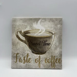 Coffee Wall Art Kitchen Decor Vintage Canvas Print Coffee Cup Latte Mocha Cafe - Picture 1 of 2