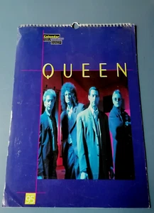 OFFICIAL CALENDAR THE QUEEN 1991 - FREDDIE MERCURY, BRIAN MAY - Picture 1 of 4
