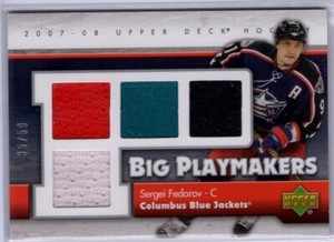 2007-08 Upper Deck Big Playmakers #BPSF Sergei Fedorov 35/50 *S382
