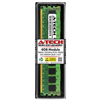 4GB 2Rx8 PC3L-10600R REG RDIMM (Oracle Sun 7101696 Equivalent) Server Memory RAM - Image 1 of 2