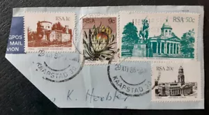 SOUTH AFRICA 1982 Definitives On Piece Kaapstad Postmarks VF/XF 5315 - Picture 1 of 2