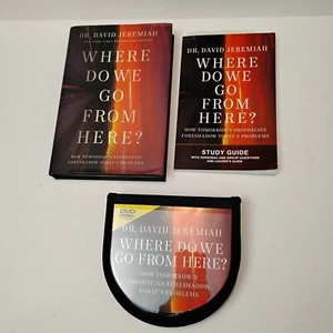 David Jeremiah Where Do We Go From Here DVD’s BOOK & STUDY GUIDE Prophecies - Foto 1 di 10