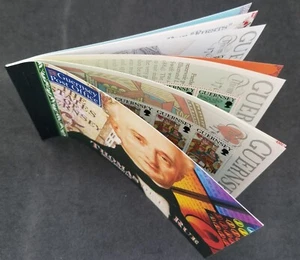 Billete de póker Guernsey Birth Bicentenary Thomas de la Rue 1993 (folleto) MNH - Imagen 1 de 11