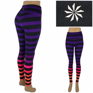 Leggings ajustados ATHLETA para mujer XS tiro alto audaces a rayas chaturanga yoga 153086 usados en excelente estado - Imagen 1 de 12
