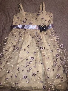 Poppies And Roses Girls  SZ 14 Special Occasion Dress Butterfly - Picture 1 of 3