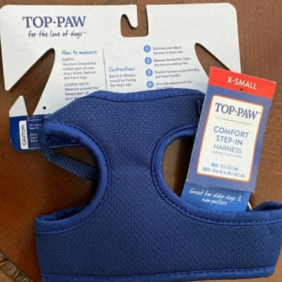 ARNÉS PARA PERROS TOP-PAW COMFORT STEP-IN X PEQUEÑO AZUL PARA EL AMOR DE LOS PERROS Foto 1 de 4