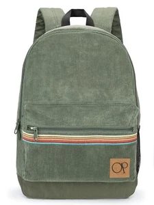 OG Corduroy Backpack 15.6 in Laptop Travel Sports Work Casual Olive - Picture 1 of 7