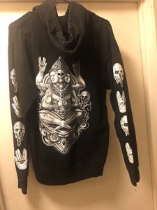 Unus Annus Hoodie Sweatshirt with Large Logo On Back And Sleeves Adult Med - Picture 1 of 5