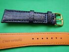 0 25/32in strap Crocodile Real Midnight Blue Sew On Hand Made 0 5/8in By Loop