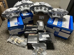 New GM OEM CTS-V 6 Piston Silver Brembo Calipers Front & Rear w/ pads G8 ZL1 - Picture 1 of 11